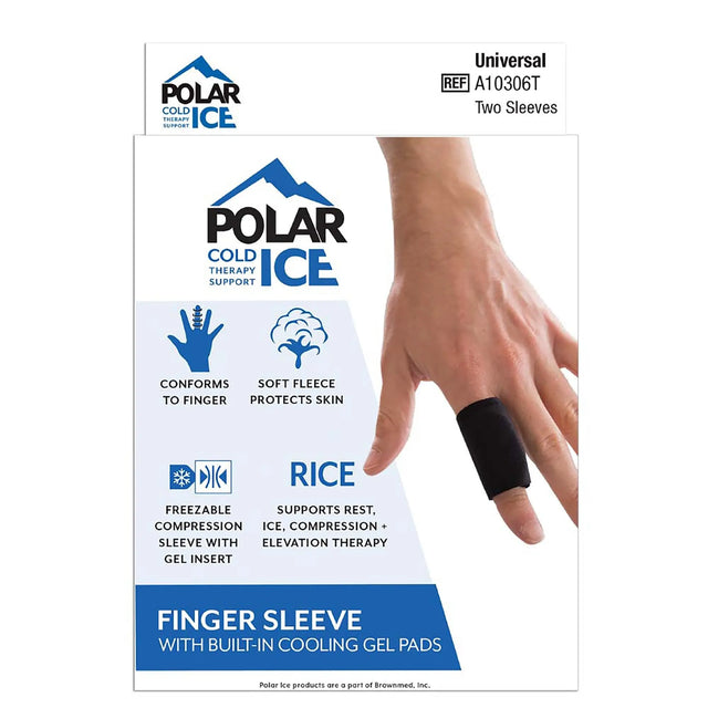 Polar Ice® Finger Sleeve with Cooling Pad, One Size Fits Most Polar Ice®