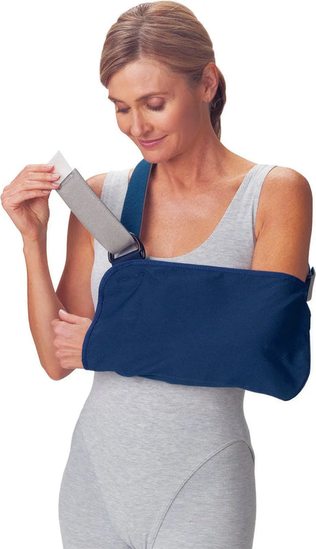 ProCare® Unisex Navy Blue Cotton / Polyester Arm Sling, Extra Large Procare® Blue Vogue