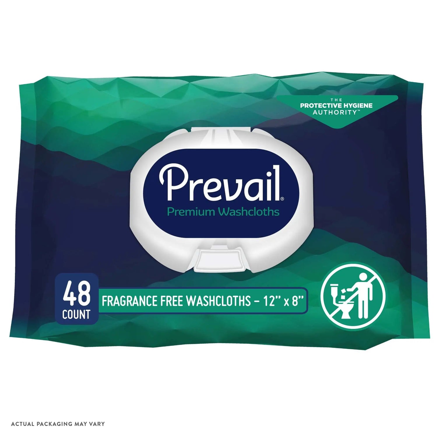 Prevail Adult Washcloths, Soft Pack, Aloe, Vitamin E, 12" x 8" Prevail®