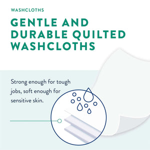 Prevail Adult Washcloths, Soft Pack, Aloe, Vitamin E, 12" x 8" Prevail®