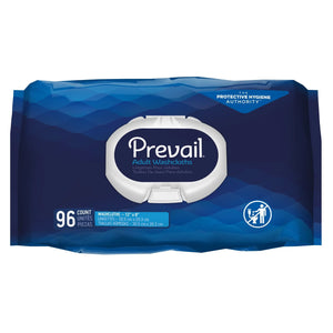 Prevail Adult Washcloths, Soft Pack, Aloe, Vitamin E, 8" x 12" Prevail®