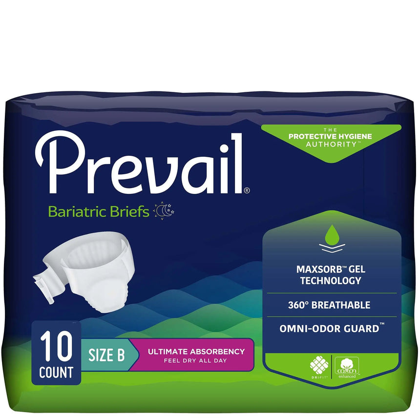 Prevail® Bariatric Ultimate Incontinence Brief, Size B Prevail® Bariatric