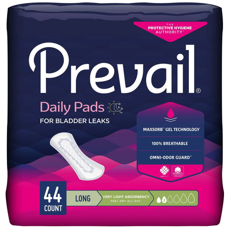 Prevail® Daily Bladder Control Pad, Very Light, Long Length - getMovility