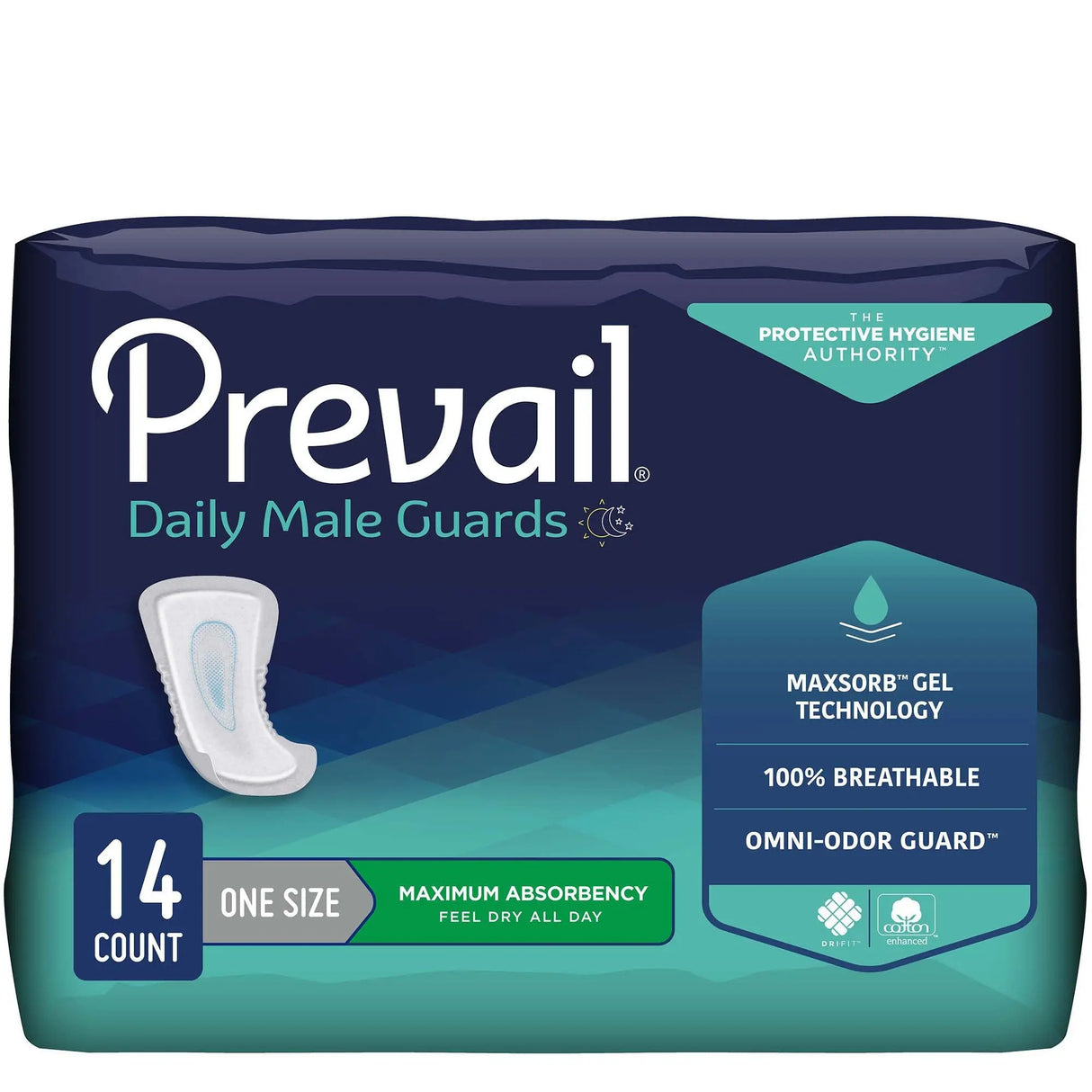 Prevail® Daily Male Guards Maximum Bladder Control Pad, 12½-Inch Length - getMovility