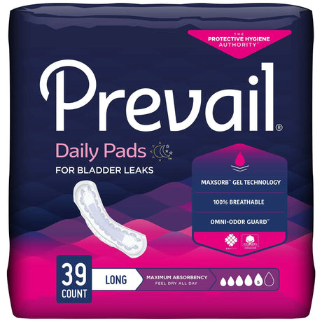 Prevail® Daily Pads Maximum Bladder Control Pad, 13-Inch Length - getMovility