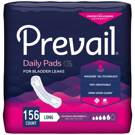 Prevail® Daily Pads Maximum Bladder Control Pad, 13-Inch Length - getMovility