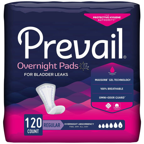 Prevail® Daily Pads Overnight Bladder Control Pad, 16-Inch Length - getMovility