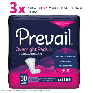 Prevail® Daily Pads Overnight Bladder Control Pad, 16-Inch Length - getMovility