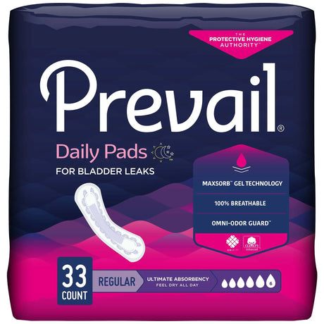 Prevail® Daily Pads Ultimate Bladder Control Pad, 16-Inch Length - getMovility