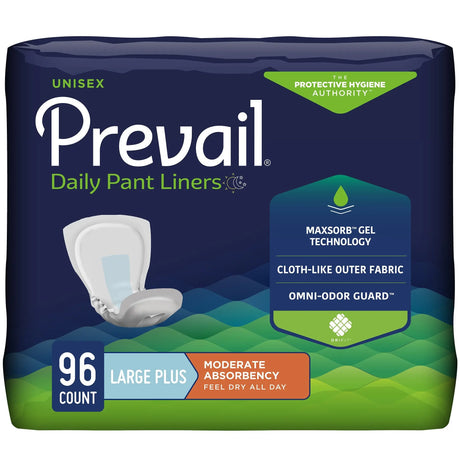 Prevail® Daily Pant Liners Moderate Absorbency Bladder Control Pad, 28-Inch Length - getMovility