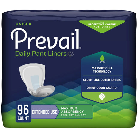 Prevail® Daily Pant Liners Moderate Absorbency Incontinence Liner, 28-Inch Length Prevail® Daily Pant Liners