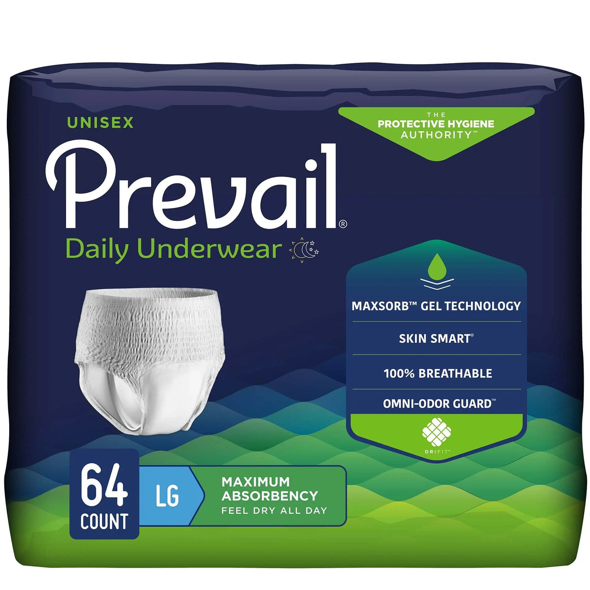 Prevail® Maximum Absorbent Underwear, Large Prevail®