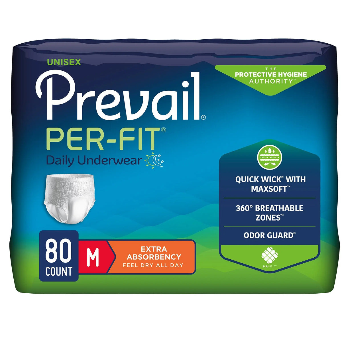 Prevail® Per-Fit® Extra Absorbent Underwear, Medium Prevail® Per-Fit®