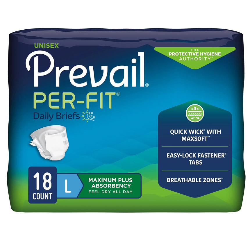 Prevail® Per-Fit® Maximum Incontinence Brief, Large Prevail® Per-Fit®