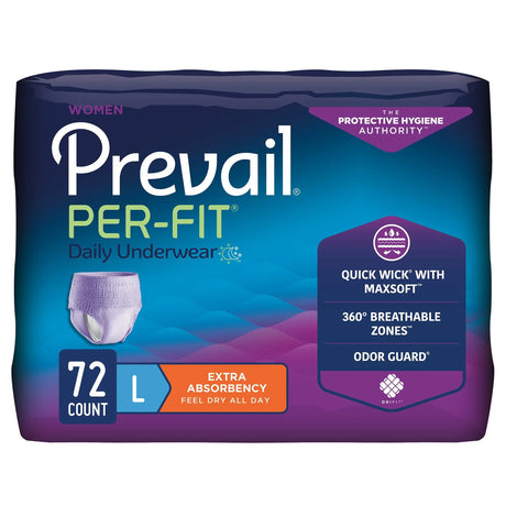 Prevail® Per-Fit® Women Extra Absorbent Underwear, Large Prevail® Per-Fit® Women