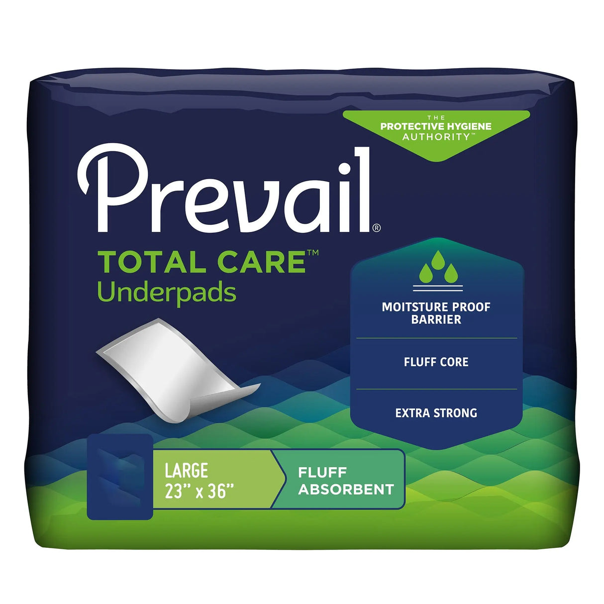 Prevail® Total Care™ Fluff Underpads, Large Prevail® Total Care™