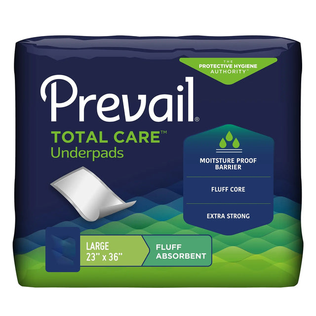 Prevail® Total Care™ Fluff Underpads, Large Prevail® Total Care™