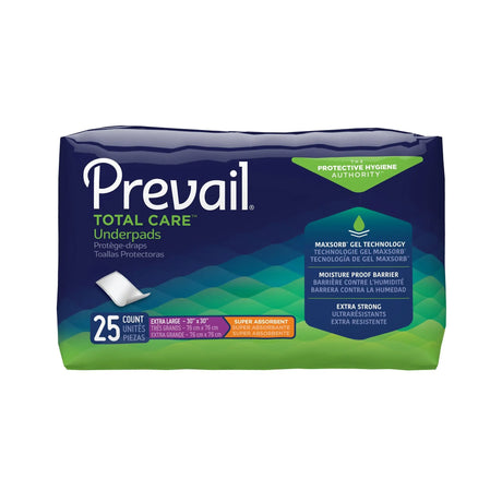 Prevail® Total Care™ Heavy Absorbency Underpad, 30x 36 Inch Prevail® Total Care™