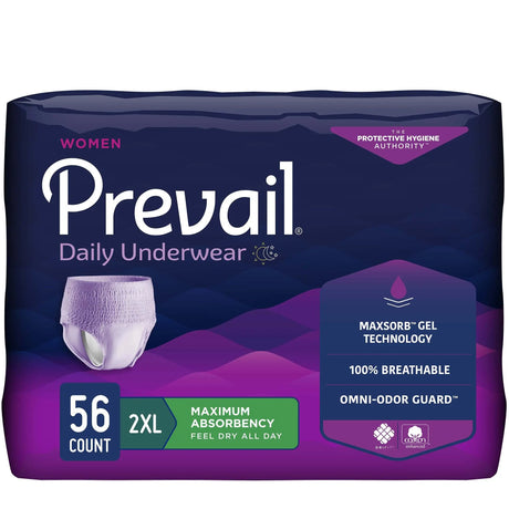 Prevail® for Women Daily Absorbent Underwear, 2X-Large Prevail® For Women Daily Underwear