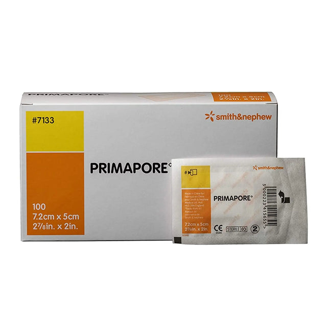 Primapore White Adhesive Dressing, 2 x 3 Inch Primapore