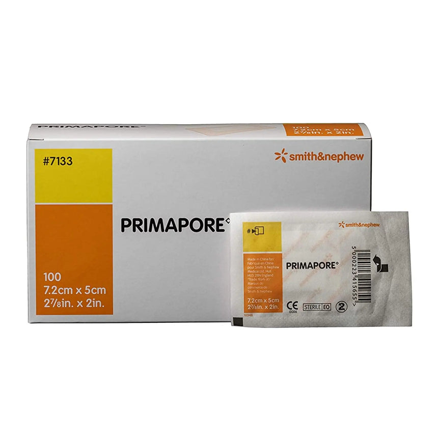 Primapore White Adhesive Dressing, 2 x 3 Inch Primapore