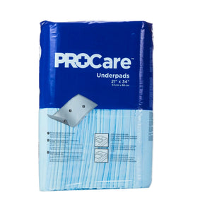 ProCare Incontinence Underpads, Moisture-Proof, Absorbent, Comfortable, Blue ProCare™