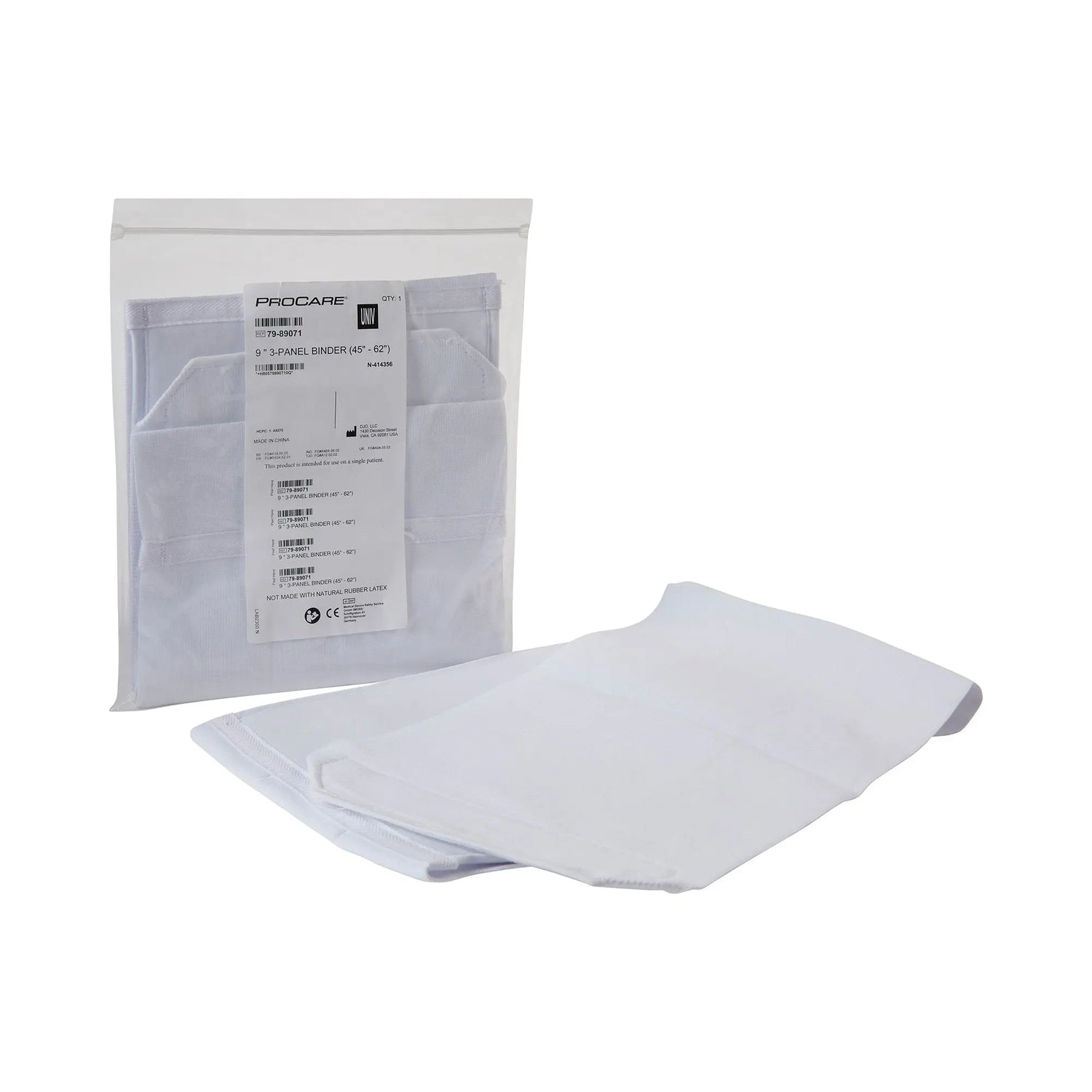 ProCare® 3-Panel Abdominal Support, One Size Fits 45 - 62 Inch Waists, 9-Inch Height - getMovility