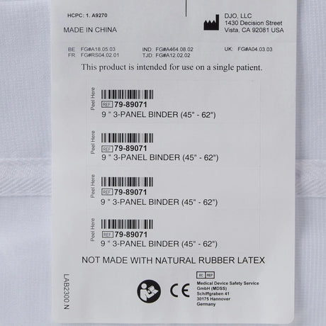 ProCare® 3-Panel Abdominal Support, One Size Fits 45 - 62 Inch Waists, 9-Inch Height - getMovility