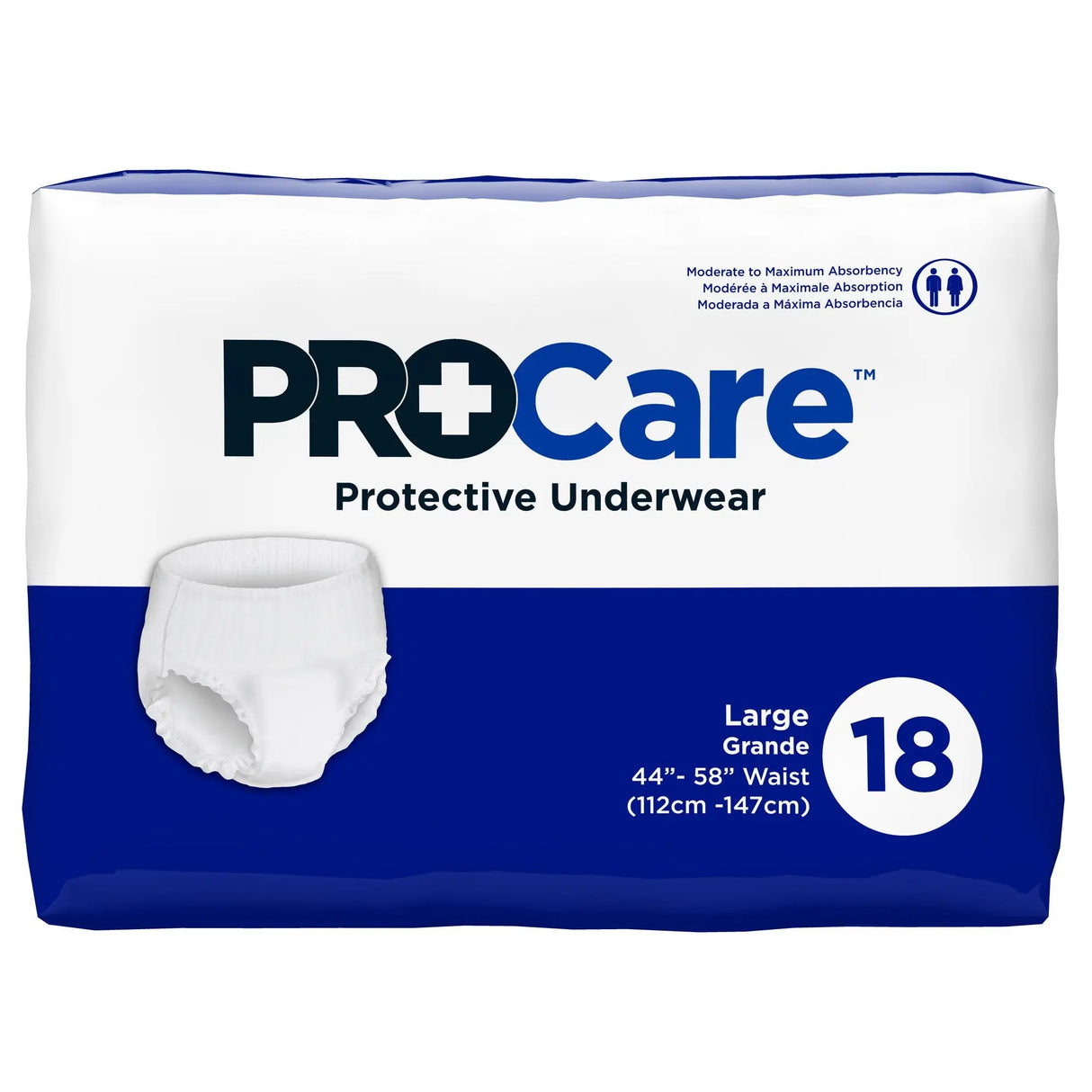 ProCare™ Moderate to Maximum Absorbent Underwear, Large ProCare™