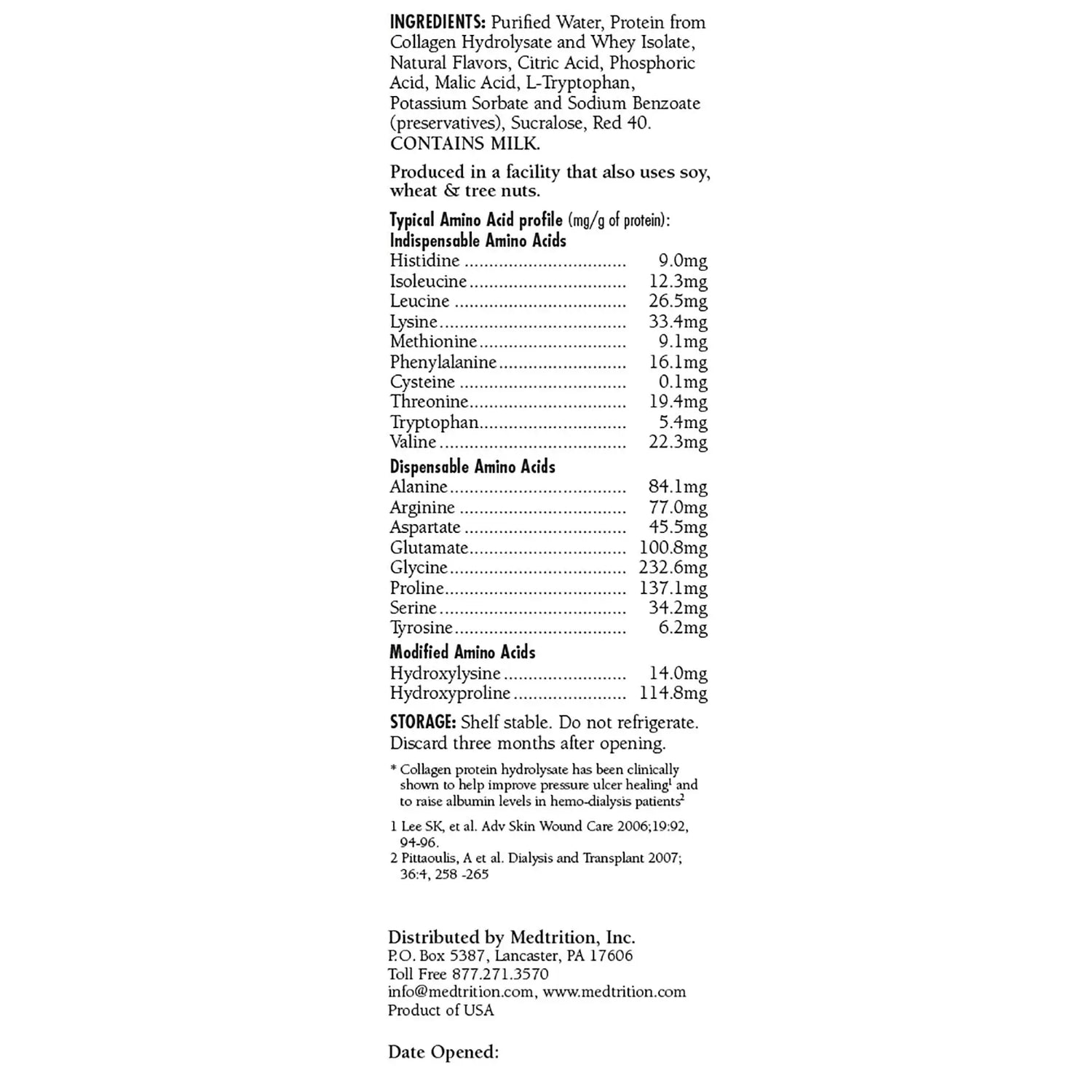 ProSource NoCarb™ Berry Punch Collagen and Whey Protein Formula, 32-ounce Bottle ProSource™ NoCarb