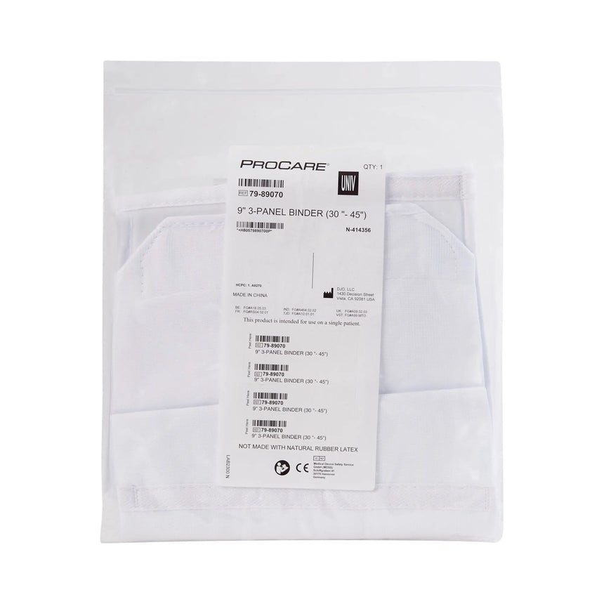 Procare® 3-Panel Abdominal Support, One Size Fits Most, 9-Inch Height - getMovility