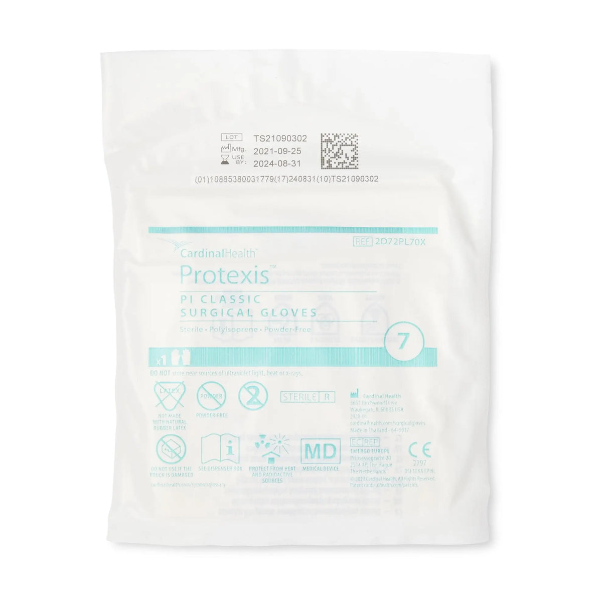 Protexis™ PI Classic Polyisoprene Surgical Glove, Size 7, Ivory Protexis™ PI Classic