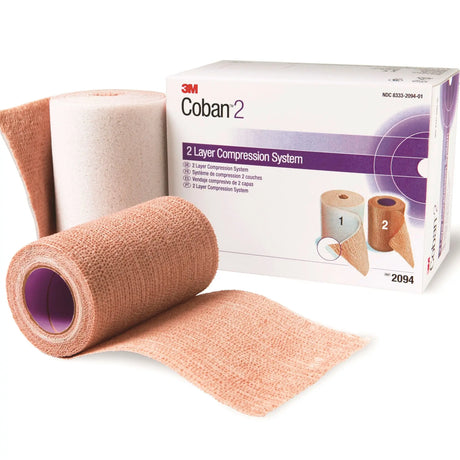 3M™ Coban™ 2 Self-adherent / Pull On Closure Two-Layer Compression Bandage System - getMovility