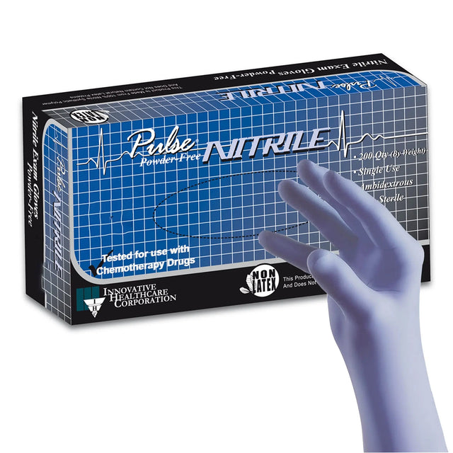 Pulse® Nitrile Exam Glove, 2X-Large, Aqua Blue Pulse® Nitrile