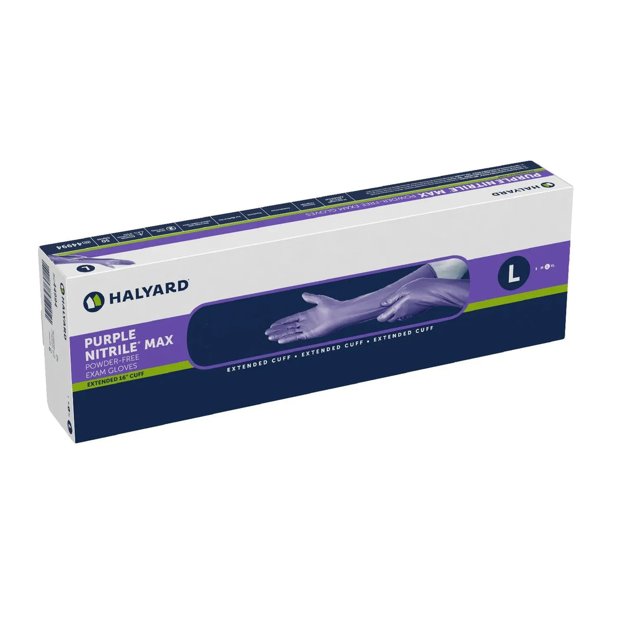 Purple Nitrile Max™ Extended Cuff Length Exam Glove, Large Purple Nitrile Max™