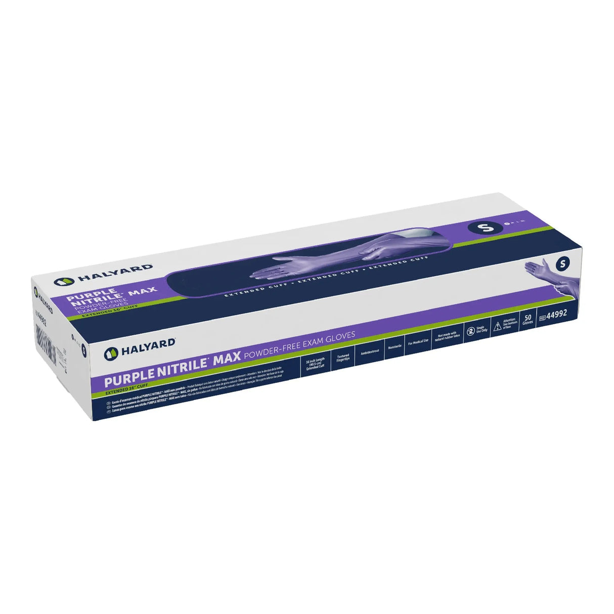 Purple Nitrile Max™ Extended Cuff Length Exam Glove, Small Purple Nitrile Max™