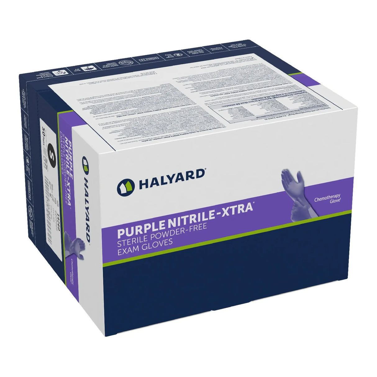 Purple Nitrile-Xtra™ Extended Cuff Length Exam Glove, Small Purple Nitrile-Xtra™