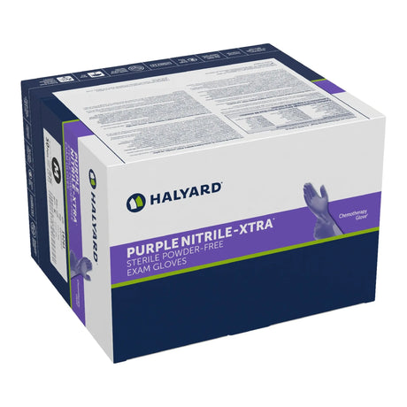 Purple Nitrile-Xtra™ Nitrile Extended Cuff Length Exam Glove, Medium Purple Nitrile-Xtra™