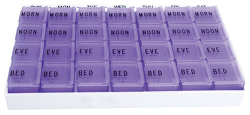 MediChest 6 7/8 x4 1/2 x7/8 7-Day w/4 Compartments per day