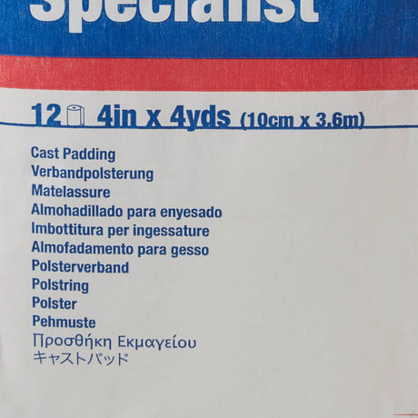 Specialist® White Cotton / Rayon Undercast Cast Padding, 4 Inch x 4 Yard - getMovility