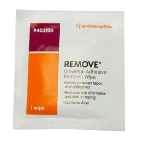 Remove™ Adhesive Remover, 2½ x 2½ Inch Wipe - getMovility