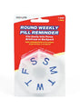 Round Weekly Pill Box Clear Complete Medical