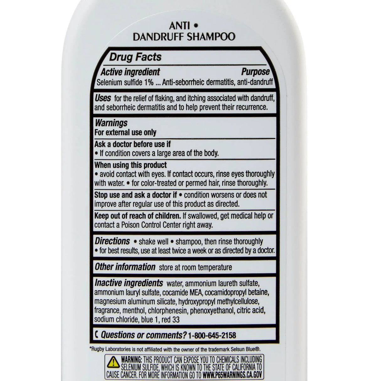 Rugby® Dandruff Shampoo, 7 oz. Flip Top Bottle Rugby®