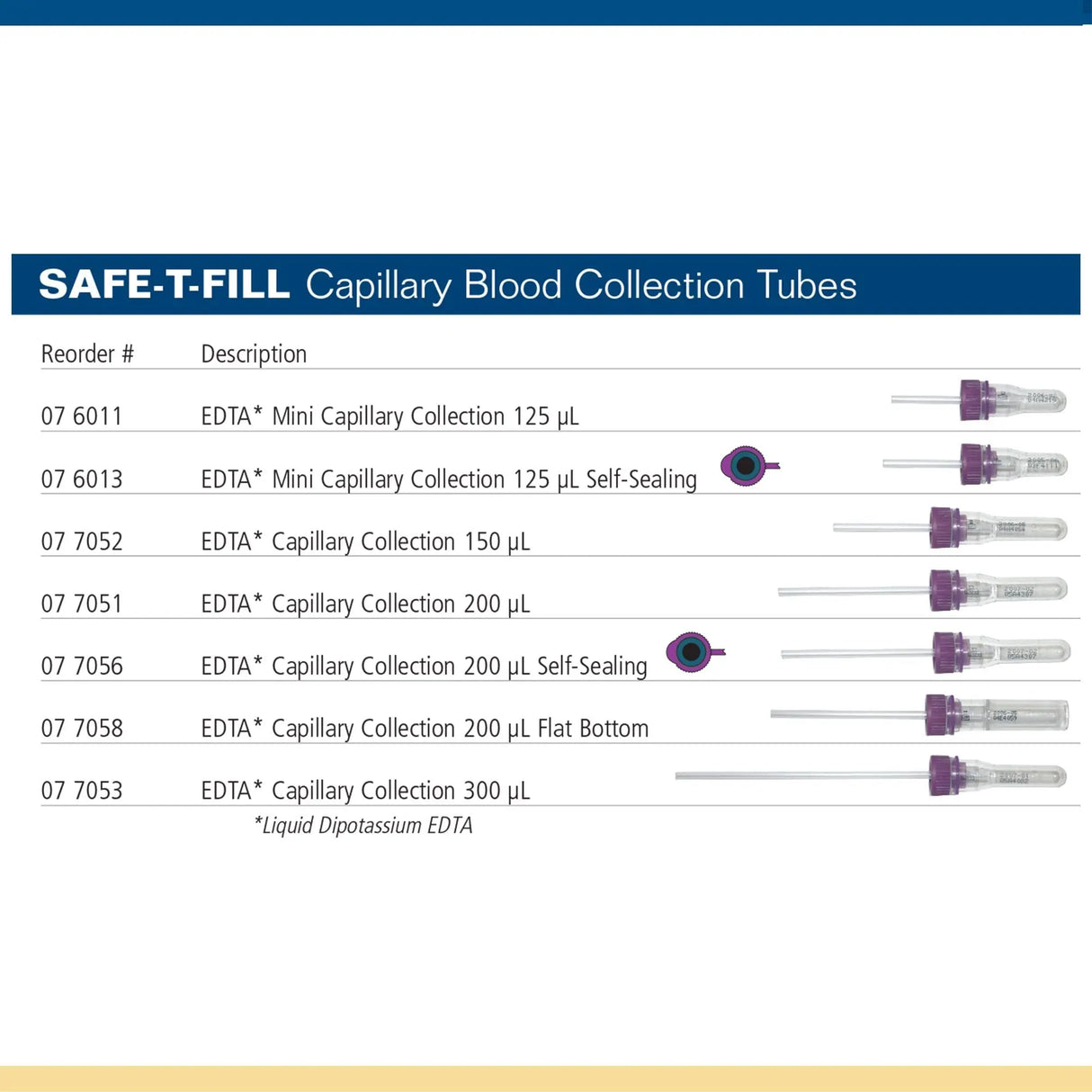 Safe-T-Fill® Capillary Blood Collection Tube Safe-T-Fill®