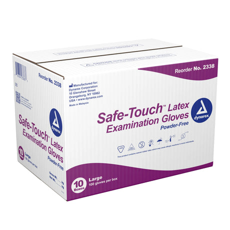 Safe-Touch™ Latex Exam Glove, Large, Ivory Safe-Touch™