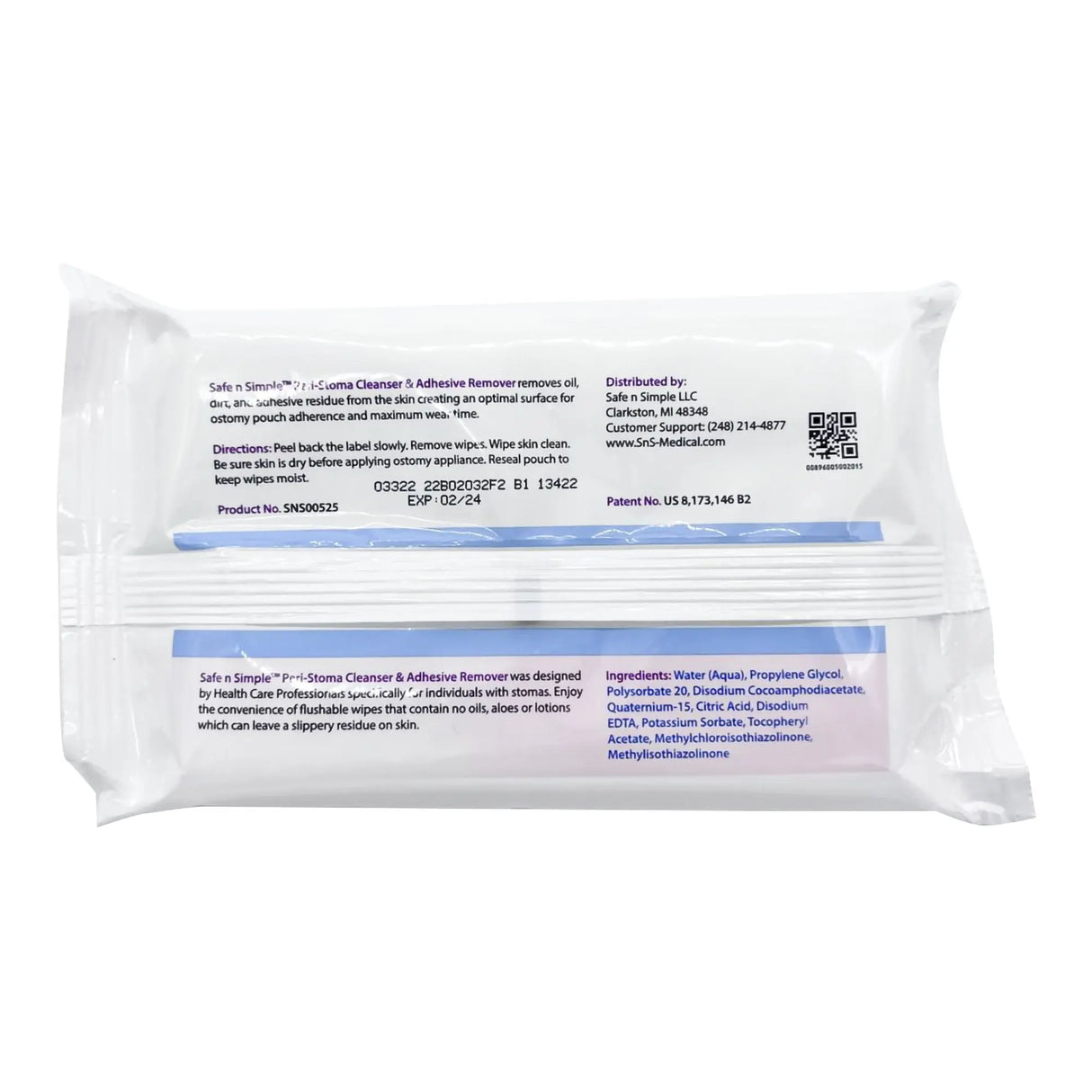 Safe n Simple™ Adhesive Remover Wipes - getMovility