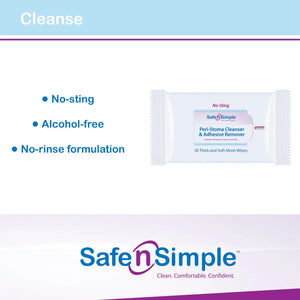 Safe n Simple™ Adhesive Remover Wipes - getMovility