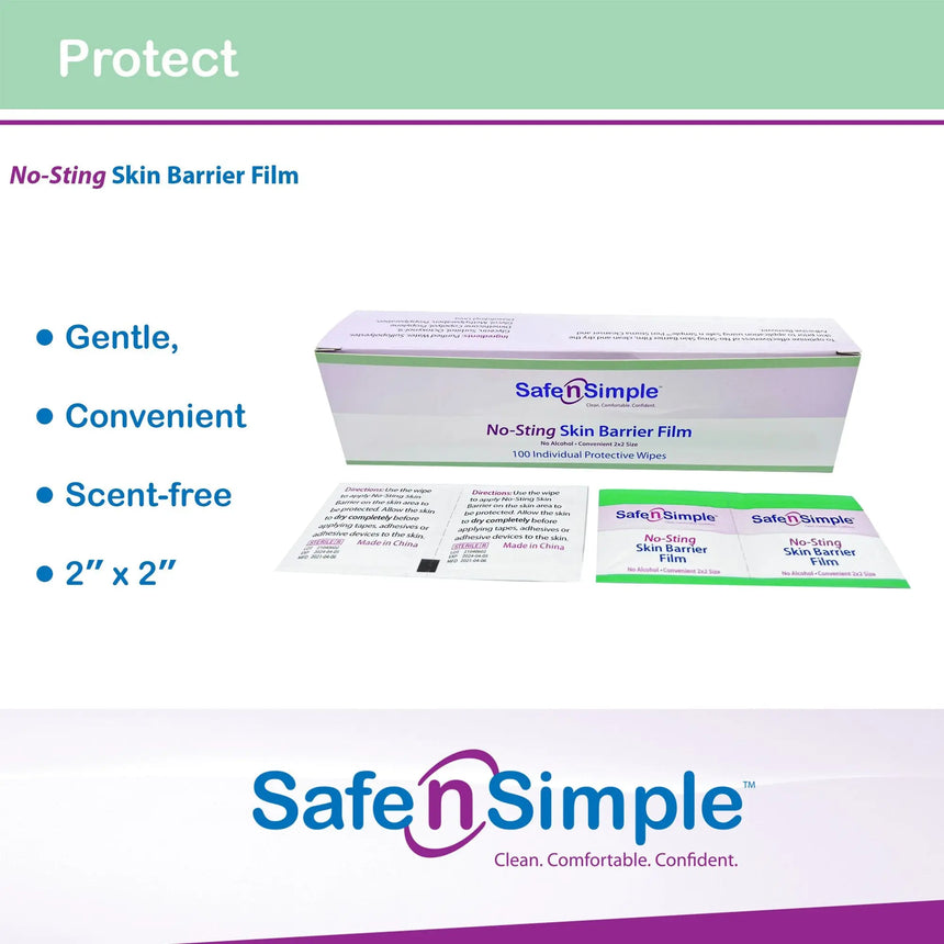 Safe n Simple™ Barrier Wipe Safe N Simple™ No-Sting