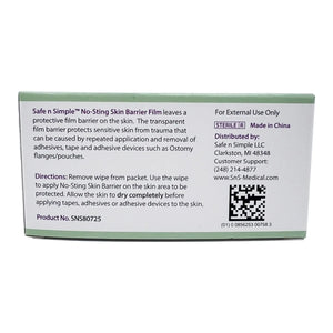 Safe n Simple™ Barrier Wipe Safe N Simple™ No-Sting