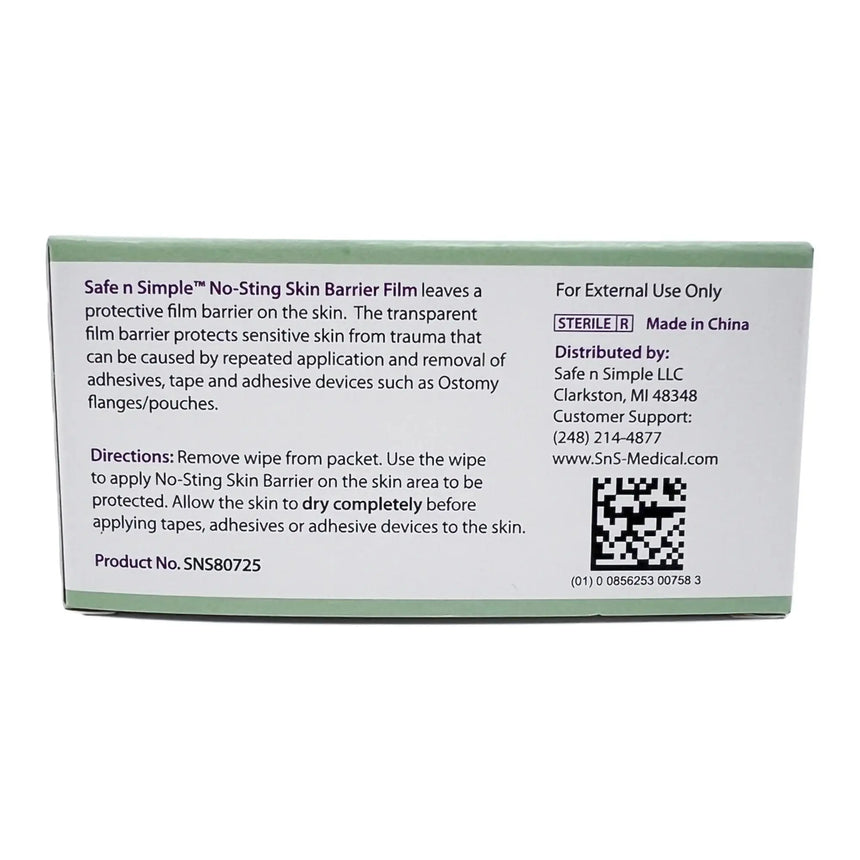 Safe n Simple™ Barrier Wipe Safe N Simple™ No-Sting